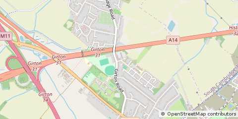 Map of Cambridge, Cambridgeshire
