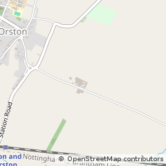 Map of Orston, Nottinghamshire
