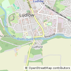 Map of Ludlow, Shropshire