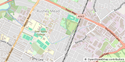 Map of Leicester