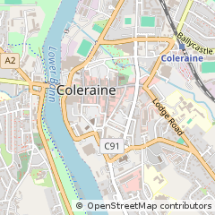 Map of Coleraine, Co Londonderry