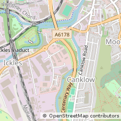 Map of Rotherham
