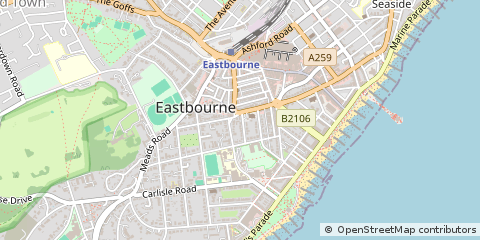 Map of Eastbourne