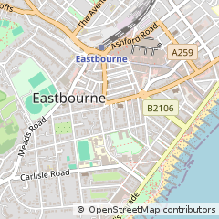 Map of Eastbourne