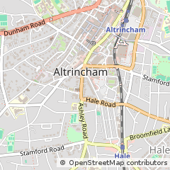 Map of Altrincham, Cheshire