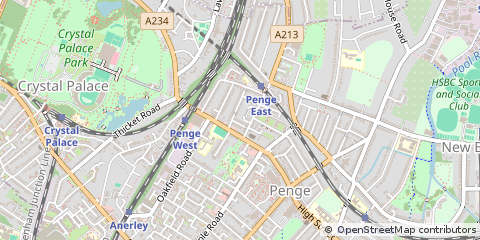 Map of Penge, London