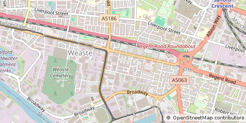 Map of Salford