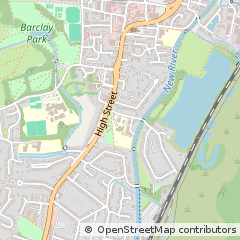 Map of Hoddesdon, Hertfordshire