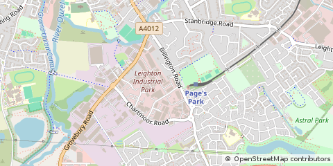 Map of Billington Road, Leighton Buzzard