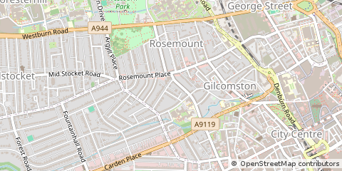 Map of Aberdeen, Grampian