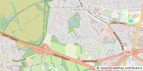 Map of Poole, Dorset