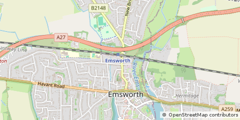 Map of Emsworth, Hampshire
