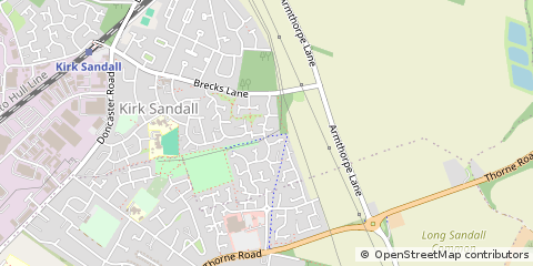 Map of Doncaster, South Yorkshire