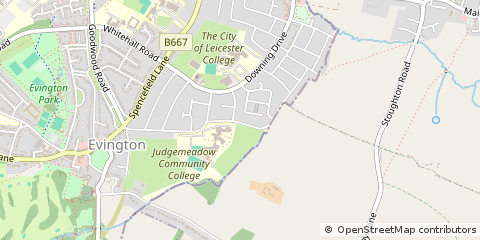 Map of Leicester, Leicestershire