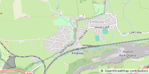 Map of Skipton, North Yorkshire