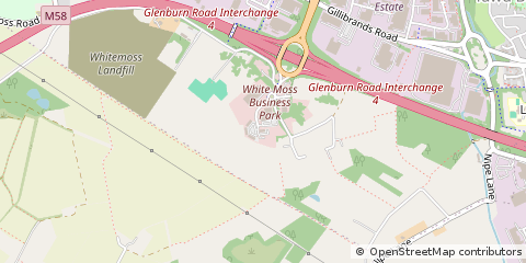 Map of Skelmersdale, Lancashire