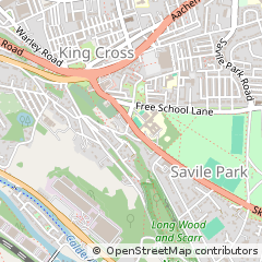 Map of Halifax, West Yorkshire