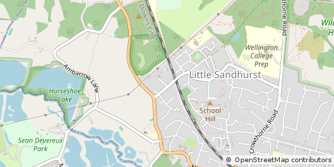 Map of Little Sandhurst, Berkshire