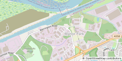Map of Runcorn, Cheshire