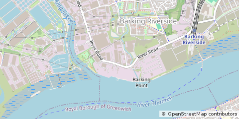 Map of London, Barking