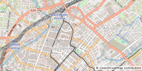 Map of Manchester