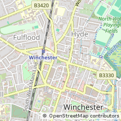 Map of Winchester, Hampshire