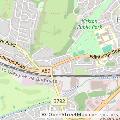Map of West Lothian