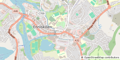 Map of Enniskillen, CO. Fermanagh