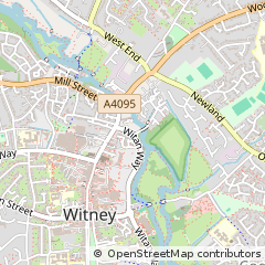 Map of Witney, Oxon