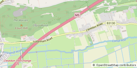 Map of Clevedon, Somerset