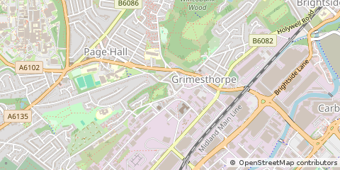 Map of Sheffield