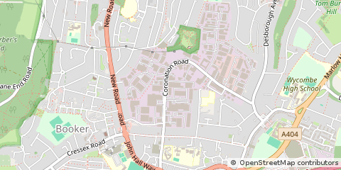 Map of High Wycombe, Buckinghamshire