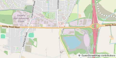 Map of Loughborough, Leicestershire