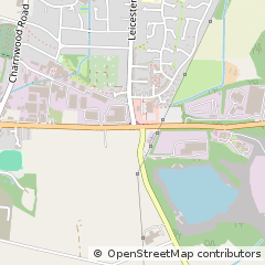 Map of Loughborough, Leicestershire
