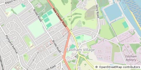 Map of Eastham, Wirral