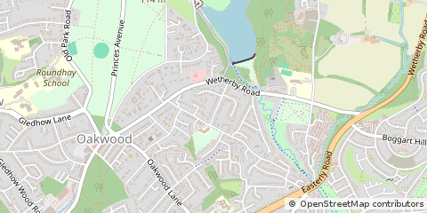 Map of Leeds, West Yorkshire