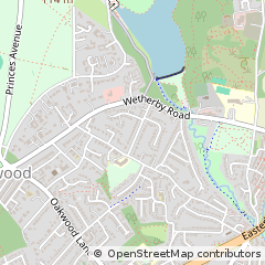 Map of Leeds, West Yorkshire