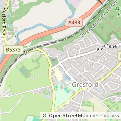 Map of Wrexham