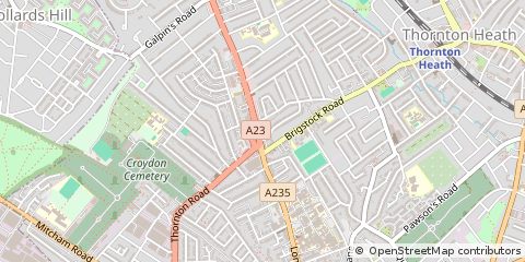 Map of Thornton Heath