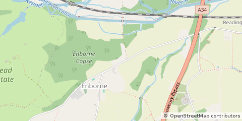 Map of Newbury, Berkshire