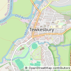 Map of Tewkesbury, Gloucestershire