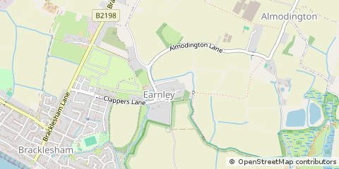 Map of Chichester, West Sussex