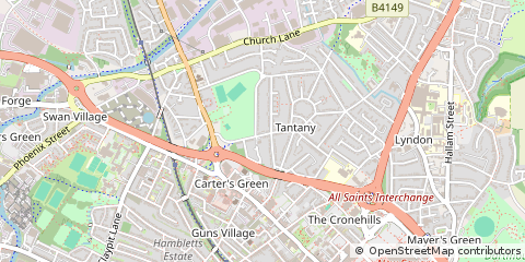 Map of West Bromwich