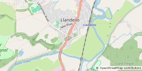 Map of Llandeilo, Vale of Glamorgan