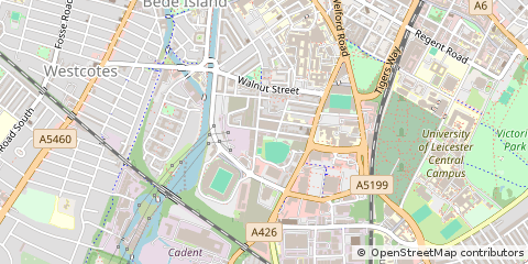 Map of Leicester