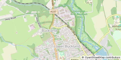 Map of Lymington, Hampshire