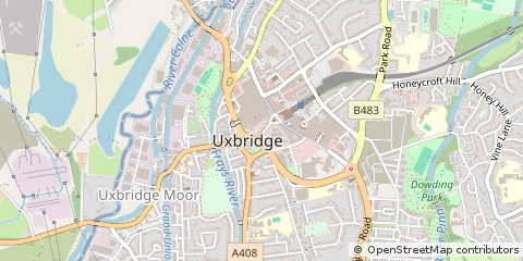 Map of Uxbridge