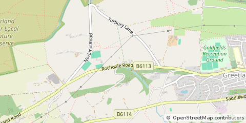 Map of Halifax, West Yorkshire