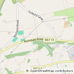 Map of Halifax, West Yorkshire