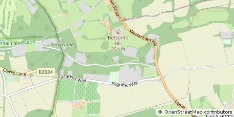 Map of Westerham, Kent